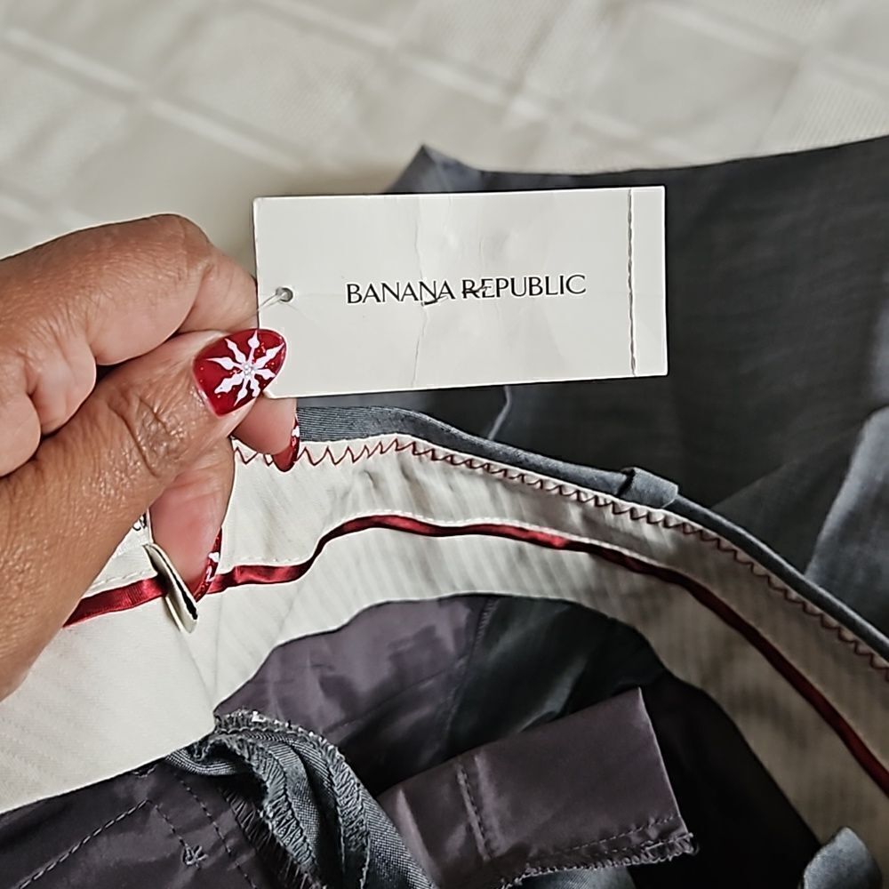 Banana Republic Women's Mid-Rise Flared Pants Gray Size 0 - Picture 14 of 16